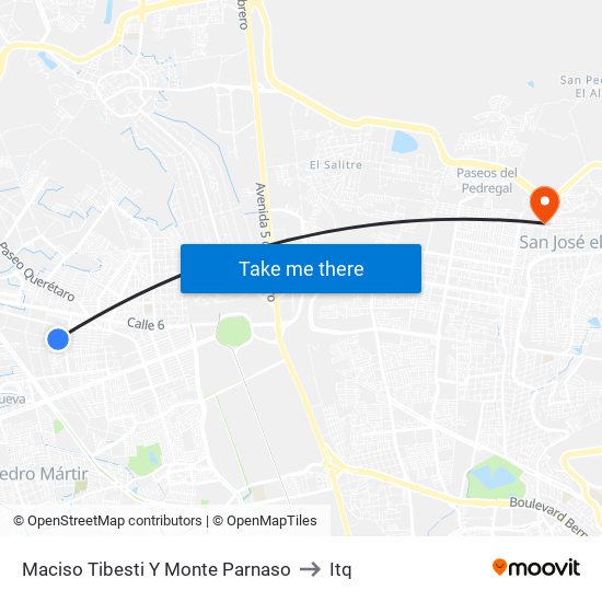 Maciso Tibesti Y Monte Parnaso to Itq map