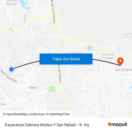Esperanza Cabrera Muñoz Y San Rafael to Itq map