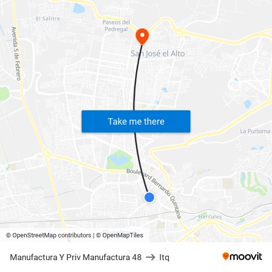 Manufactura Y Priv Manufactura 48 to Itq map