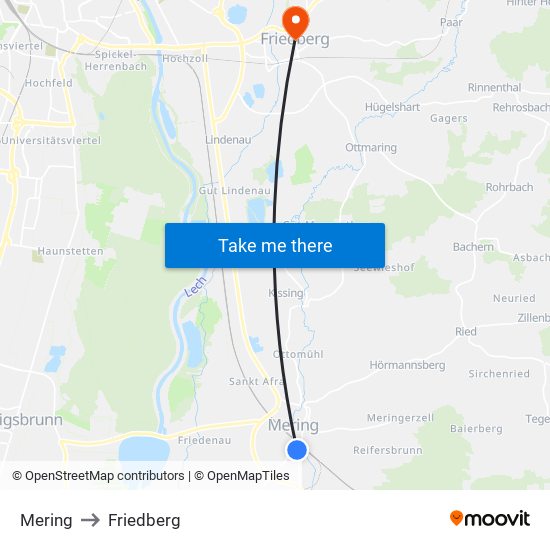 Mering to Friedberg map