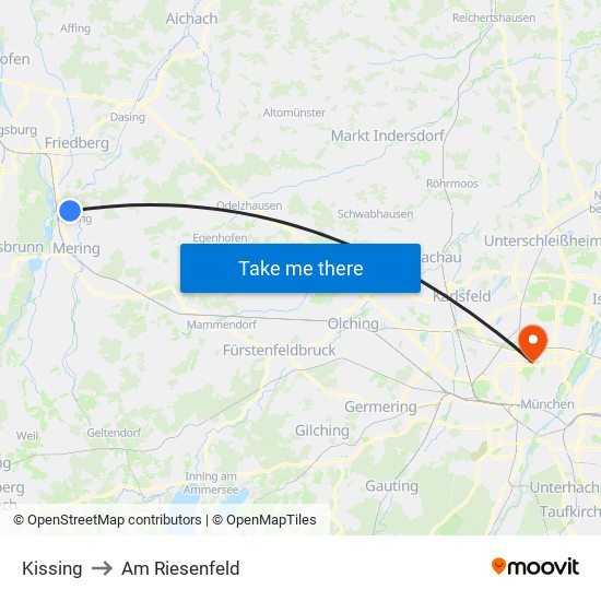 Kissing to Am Riesenfeld map