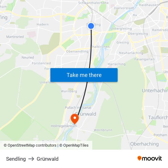 Sendling to Grünwald map
