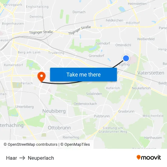 Haar to Neuperlach map