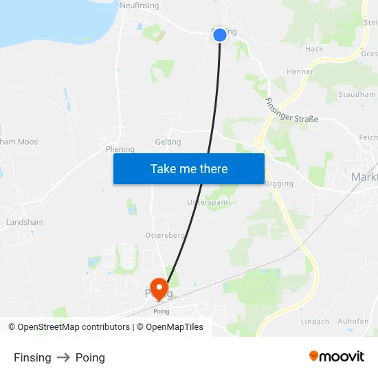 Finsing to Poing map