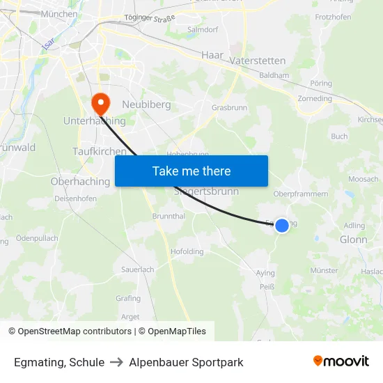 Egmating, Schule to Alpenbauer Sportpark map
