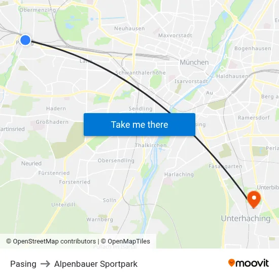 Pasing to Alpenbauer Sportpark map