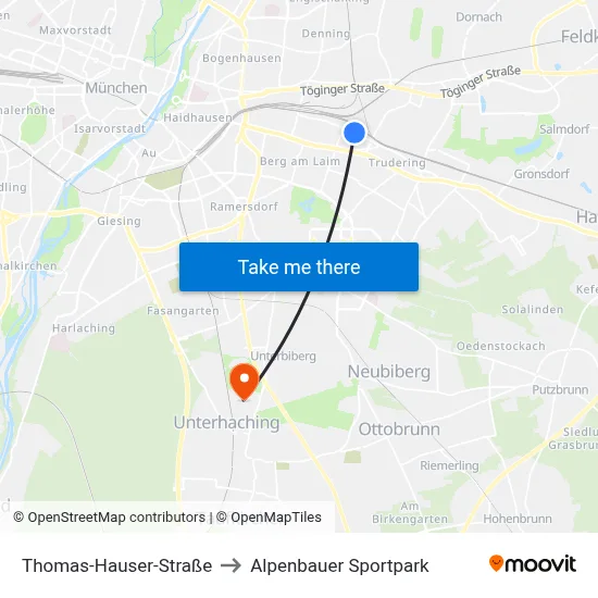 Thomas-Hauser-Straße to Alpenbauer Sportpark map