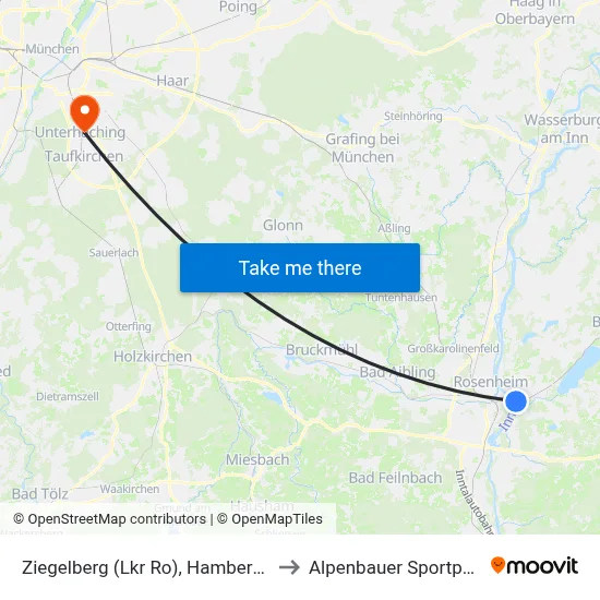 Ziegelberg (Lkr Ro), Hamberger to Alpenbauer Sportpark map