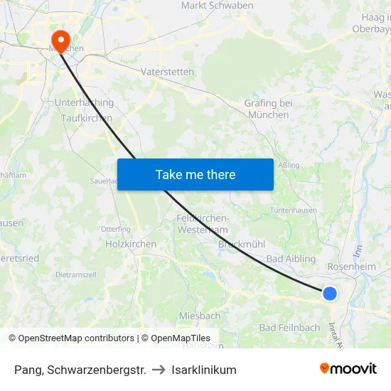 Pang, Schwarzenbergstr. to Isarklinikum map