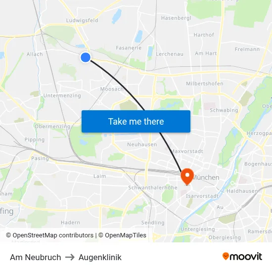 Am Neubruch to Augenklinik map