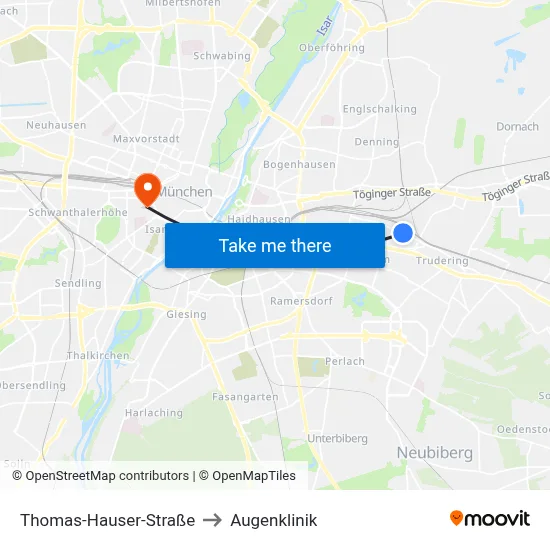 Thomas-Hauser-Straße to Augenklinik map