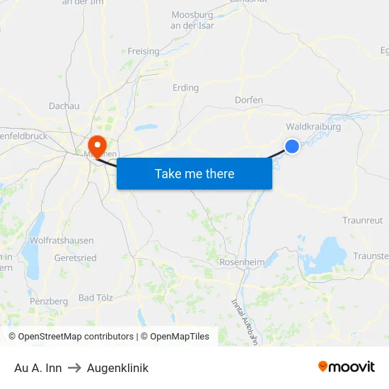 Au A. Inn to Augenklinik map