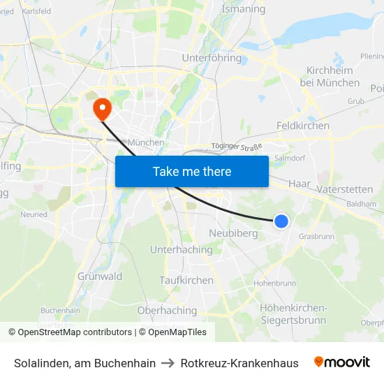 Solalinden, am Buchenhain to Rotkreuz-Krankenhaus map