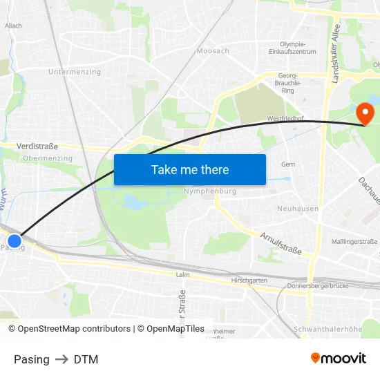 Pasing to DTM map