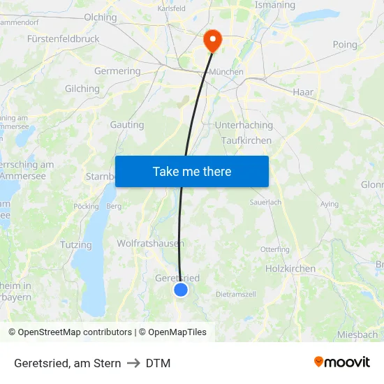 Geretsried, am Stern to DTM map