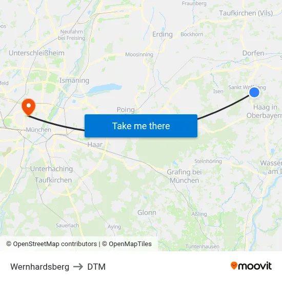 Wernhardsberg to DTM map