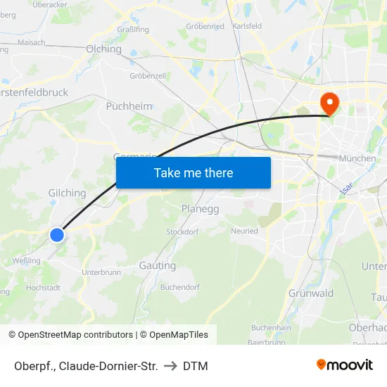 Oberpf., Claude-Dornier-Str. to DTM map