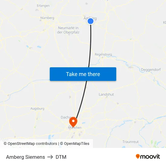 Amberg Siemens to DTM map
