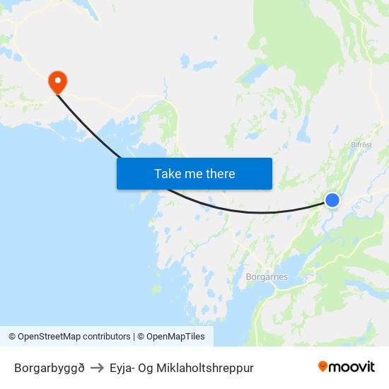 Borgarbyggð to Eyja- Og Miklaholtshreppur map