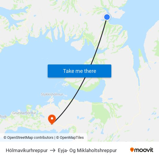 Hólmavíkurhreppur to Eyja- Og Miklaholtshreppur map