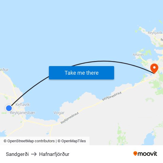 Sandgerði to Sandgerði map