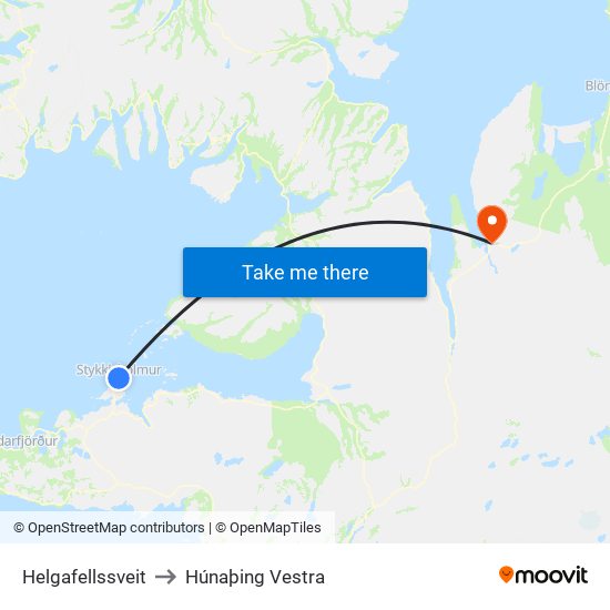 Helgafellssveit to Húnaþing Vestra map