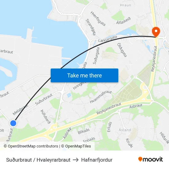Suðurbraut / Hvaleyrarbraut to Hafnarfjordur map