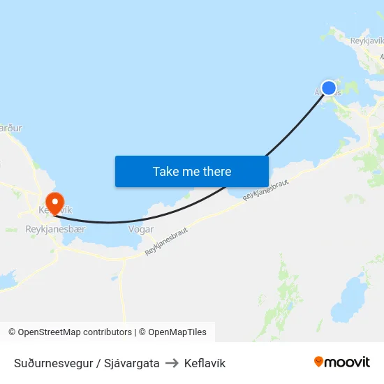 Suðurnesvegur / Sjávargata to Keflavík map