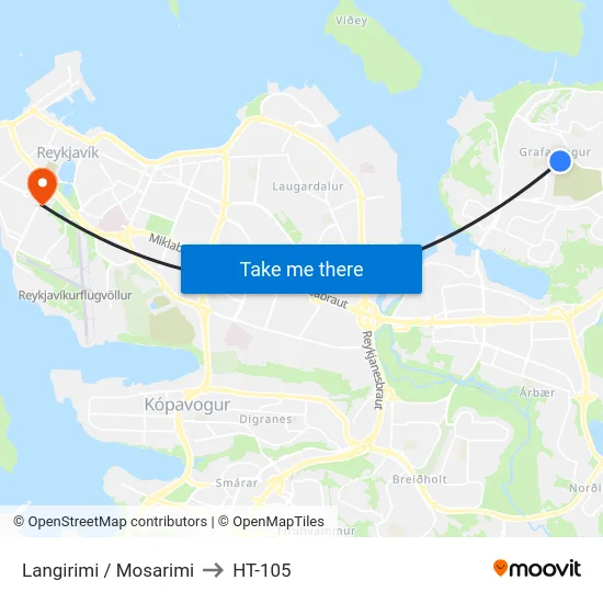 Langirimi / Mosarimi to HT-105 map