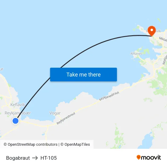 Bogabraut to HT-105 map