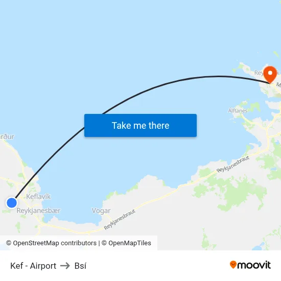 Kef Komur / Arrivals to Bsí map