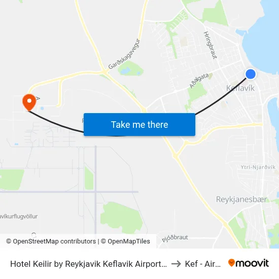 Hotel Keilir by Reykjavik Keflavik Airport Keflavík to Kef - Airport map