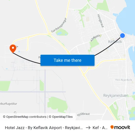 Hotel Jazz - By Keflavik Airport - Reykjavik - Iceland, Keflavík to Kef - Airport map