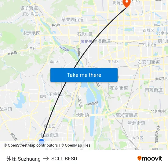 Suzhuang to SCLL BFSU map