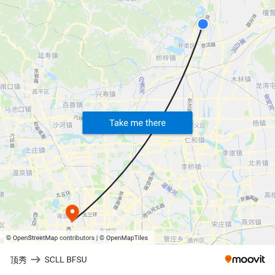 Dingxiu to SCLL BFSU map