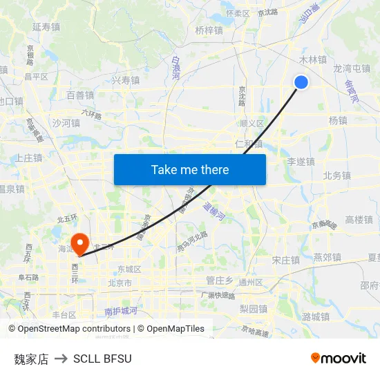 Weijia Store to SCLL BFSU map