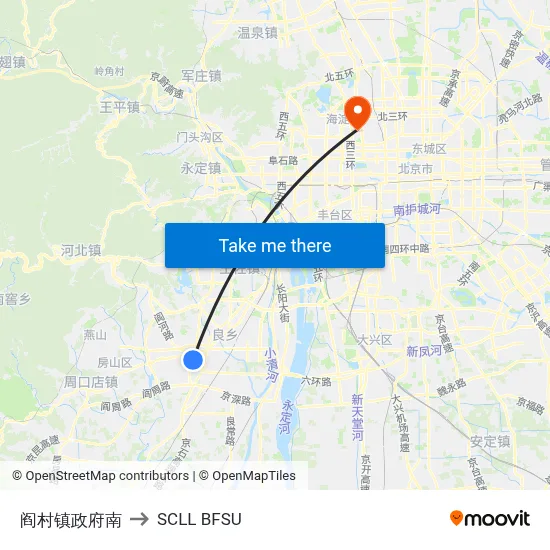 Yancun Government South to SCLL BFSU map