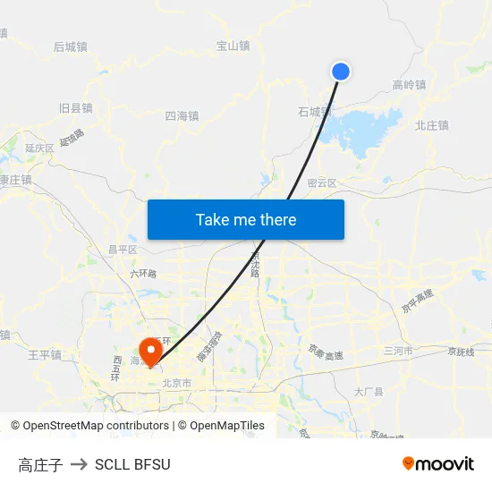 Gaozhuangzi to SCLL BFSU map