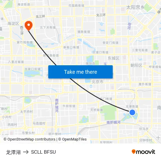 Longtan Lake to SCLL BFSU map