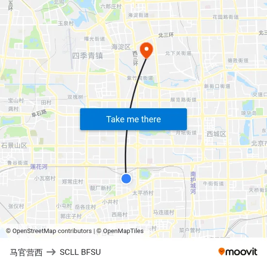 Maguanying West to SCLL BFSU map