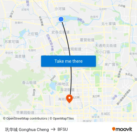 Gonghua Cheng to BFSU map