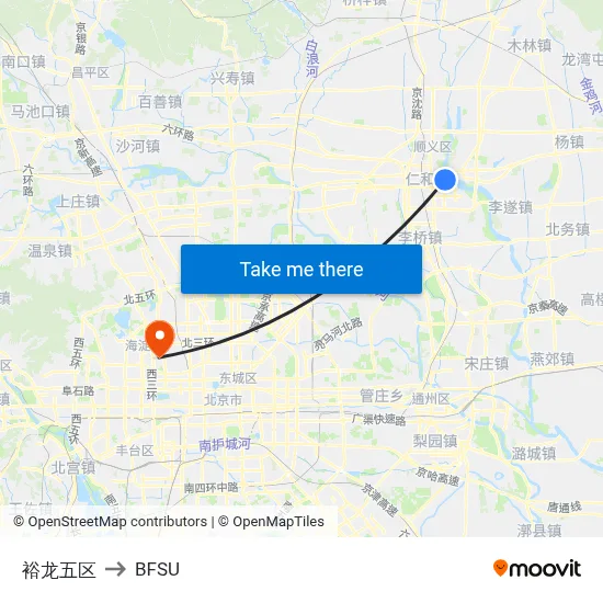 Yulong Area 5 to BFSU map