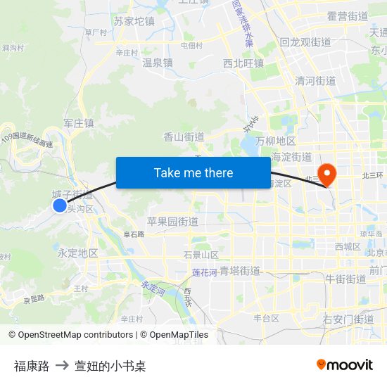 福康路 to 萱妞的小书桌 map
