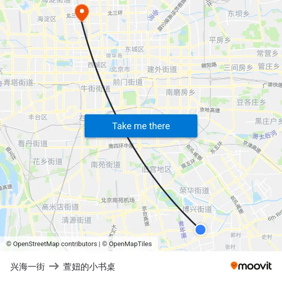 兴海一街 to 萱妞的小书桌 map