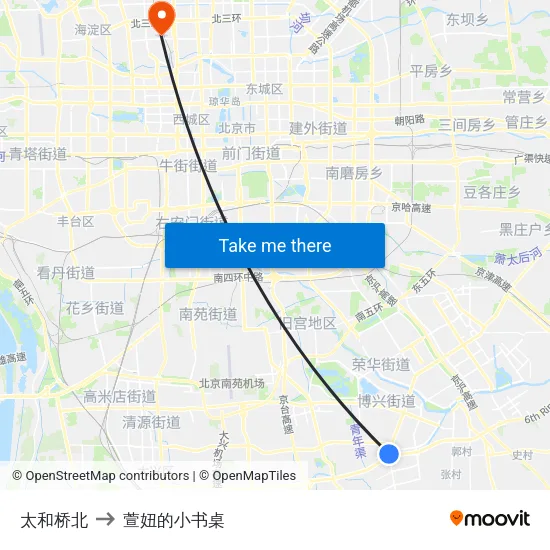 太和桥北 to 萱妞的小书桌 map