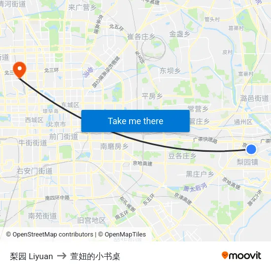 梨园 Liyuan to 萱妞的小书桌 map