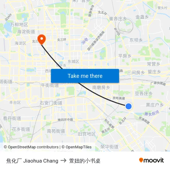 焦化厂 Jiaohua Chang to 萱妞的小书桌 map