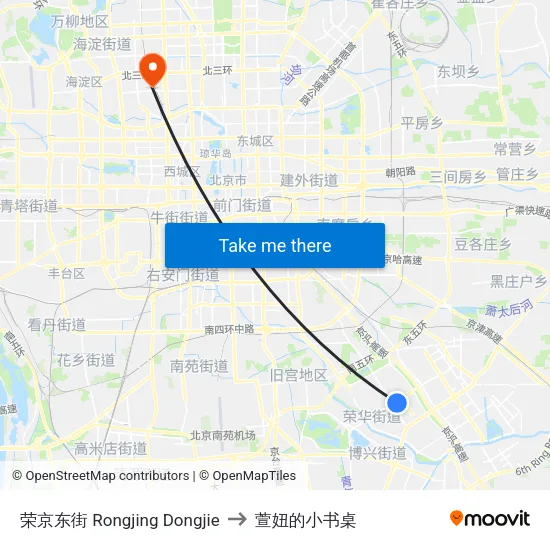 荣京东街 Rongjing Dongjie to 萱妞的小书桌 map
