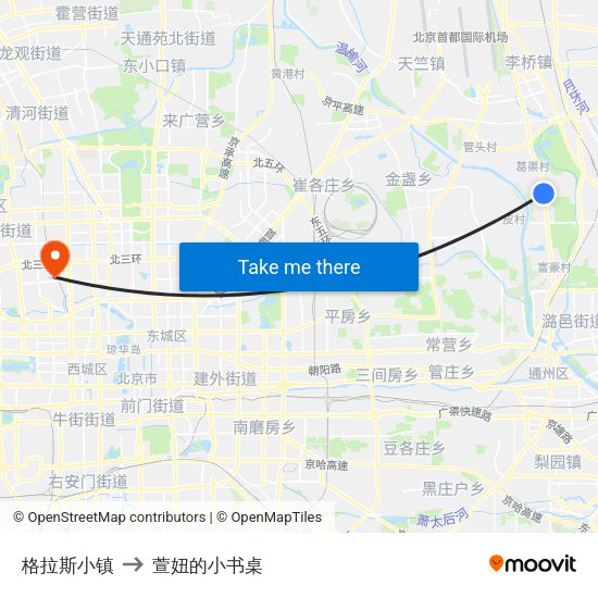 格拉斯小镇 to 萱妞的小书桌 map