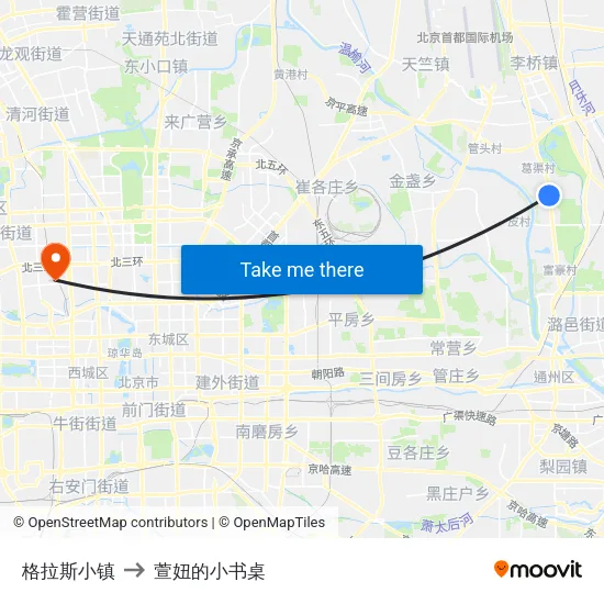 格拉斯小镇 to 萱妞的小书桌 map